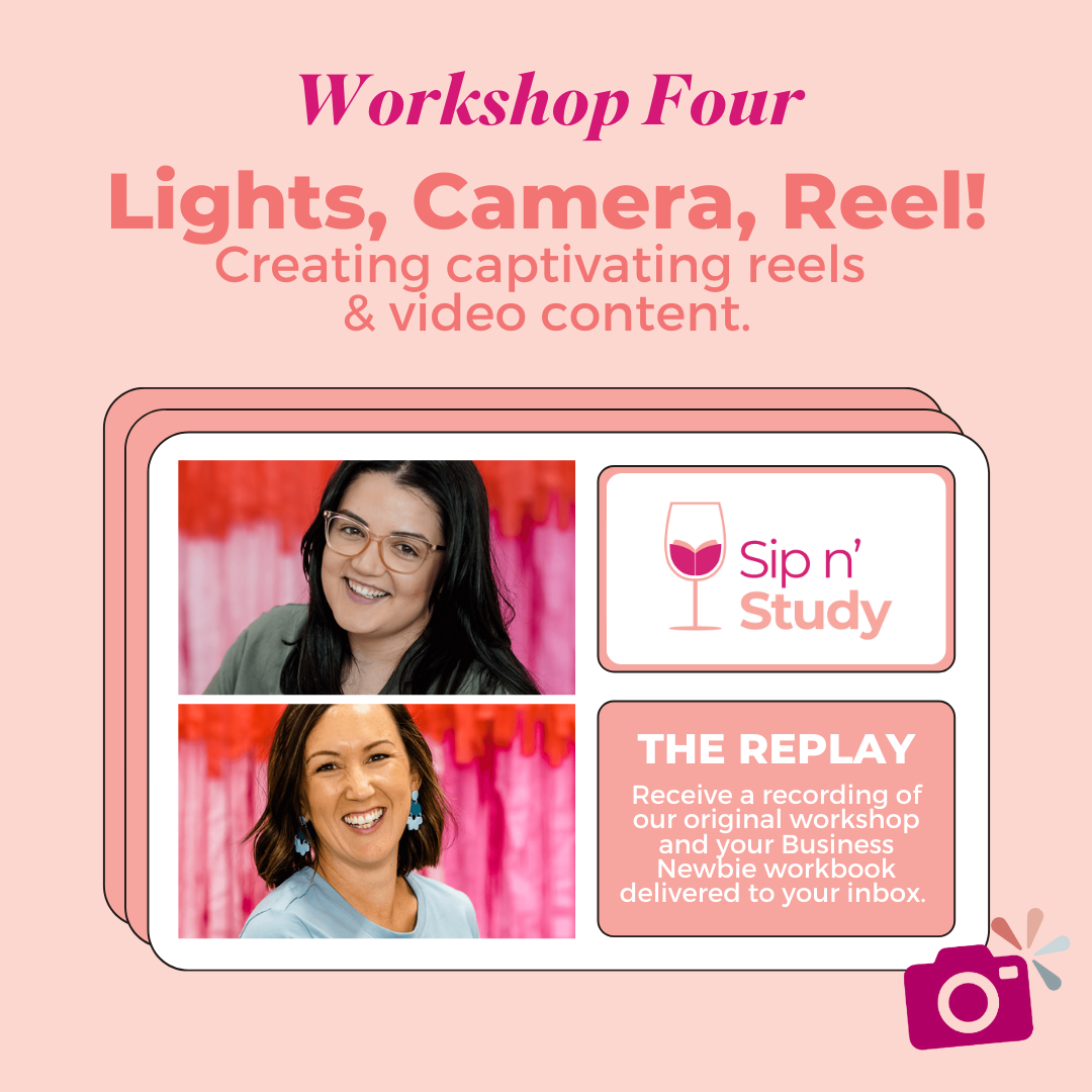 *REPLAY* - Sip & Study Workshop Four - Lights, Camera, Reel!