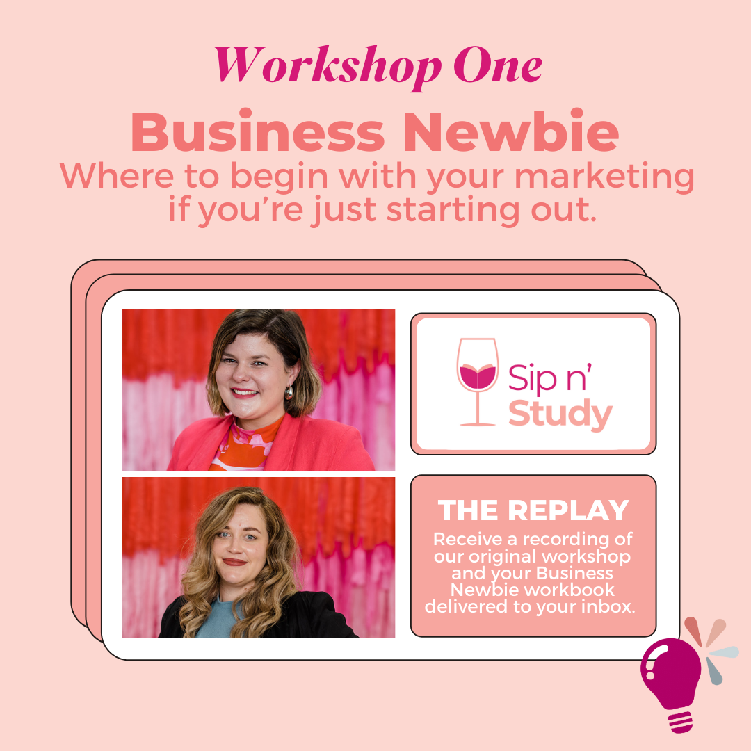 *REPLAY* - Sip & Study Workshop One - Business Newbie
